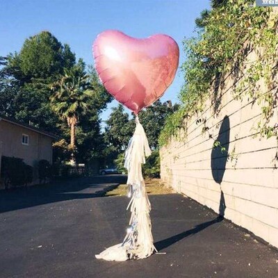 1pc 24/32 inch Large Heart Shape aluminum foil Balloons Wed