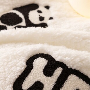 冬季类加厚四件可爱贴布绣儿童绵羊绒面绒珊瑚绒床品