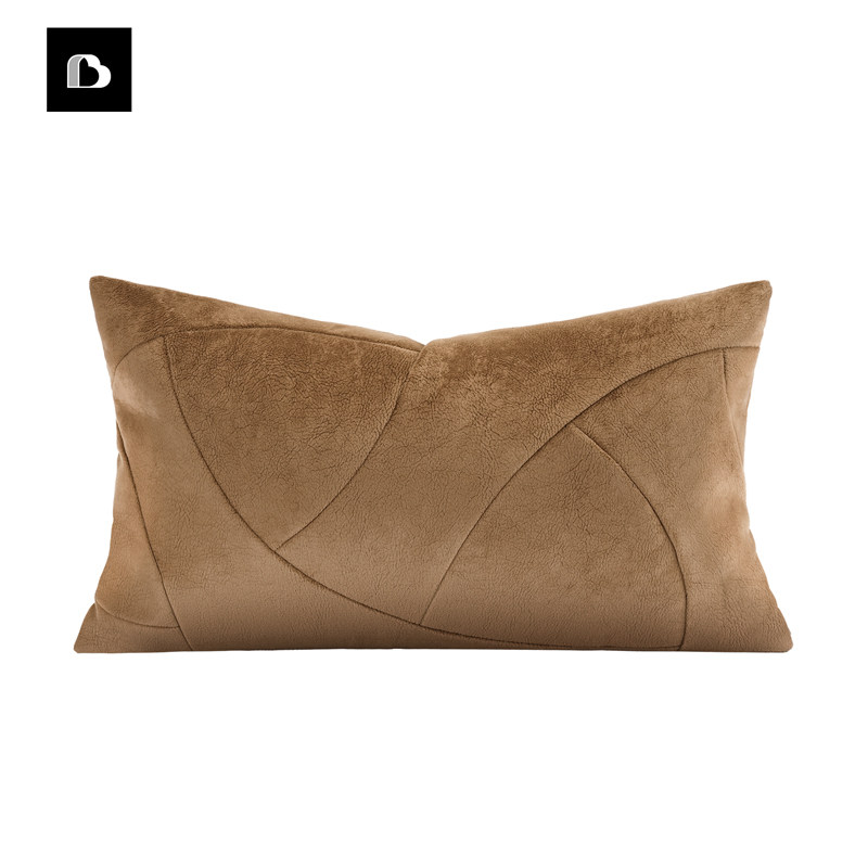 柏洛斯侘寂风科技绒高级纹理感酒店民宿抱枕沙发床头靠垫腰枕,居家布艺,腰靠垫,淘宝优惠券,粉丝福利购,淘宝优惠卷