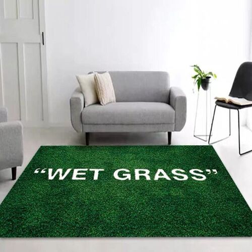 Wet Grass Carpet Luxury Green Area Rug Living Room Floor Mat