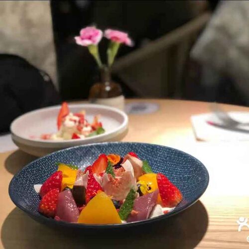 Luzerne陆升 麻布纹沙碟碗圆形日式陶瓷碗餐套装黑珍珠拉厅色拉碗
