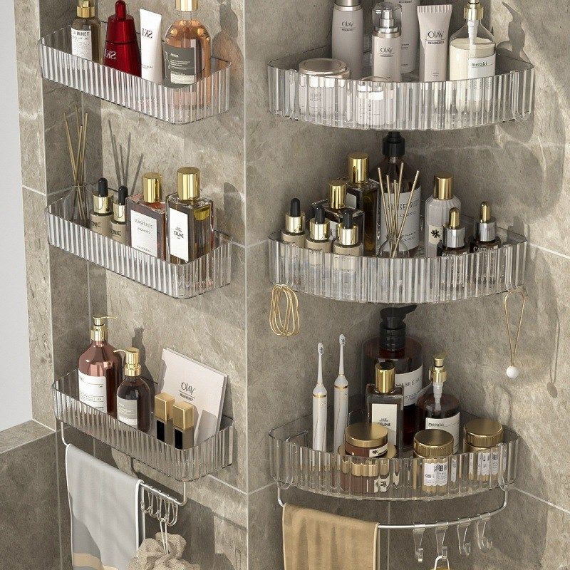 新款卫生间塑料透明浴室收纳架毛巾整理架,厨房/烹饪用具,抹布架/厨房清洁收纳架,淘宝优惠券,粉丝福利购,淘宝优惠卷