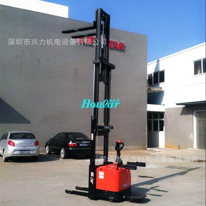 1.6吨4.5米全电动堆垛车合力全电动升高车宽腿堆垛机CDD16-960