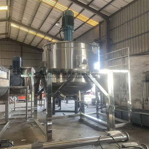 东莞现货双层带夹套不锈钢反应釜500L液体肥化工助剂加热反应釜