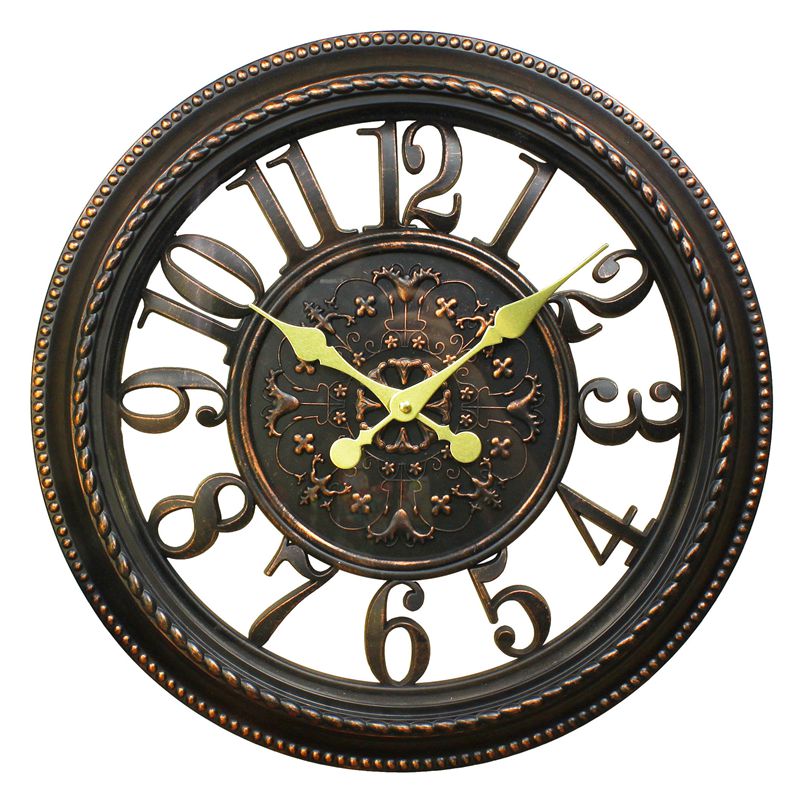 美式时钟欧式复古挂钟客厅艺术静音挂表古典仿古钟表大气家用创意