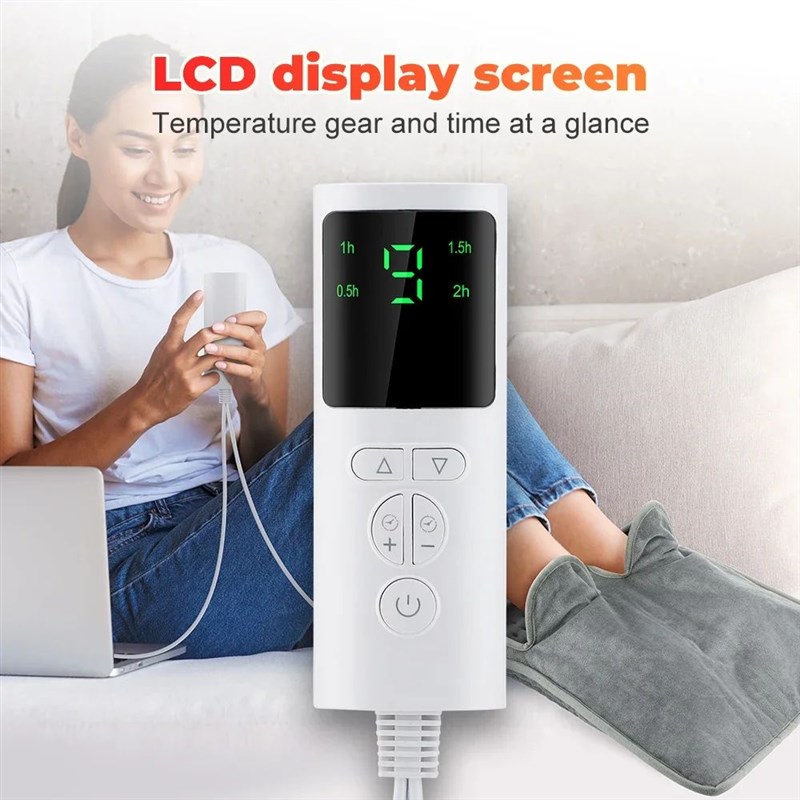 Electric Foot Heating Pad Washable Feet Warmer Heater Househ