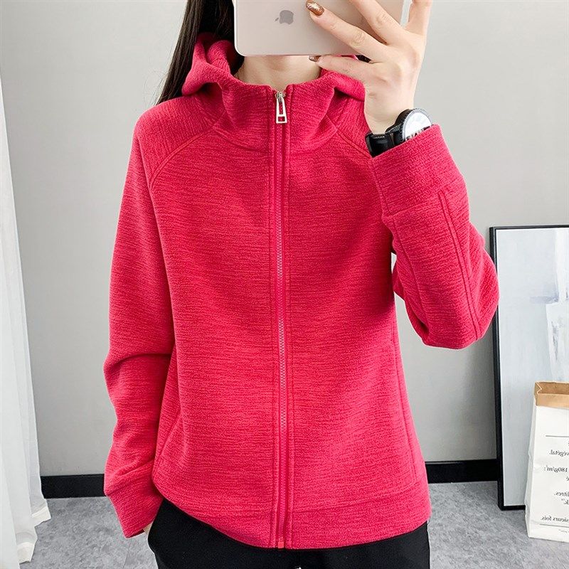 秋冬抓绒衣外套双面绒冲锋衣加绒保暖摇粒绒女式运动开衫连帽卫衣,户外/登山/野营/旅行用品,抓绒衣,淘宝优惠券,粉丝福利购,淘宝优惠卷