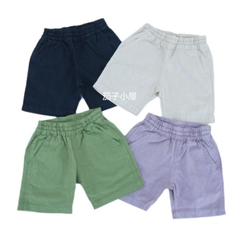 赞爆 又软又薄又透气的男女童麻棉短裤五分裤 四色入(80-160),童装/婴儿装/亲子装,裤子,淘宝优惠券,粉丝福利购,淘宝优惠卷