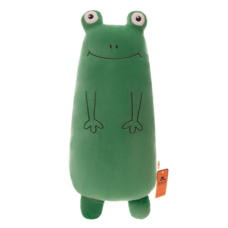 可爱青蛙抱枕长条枕毛绒玩具玩偶兔子睡觉布娃娃公仔生日礼物女孩