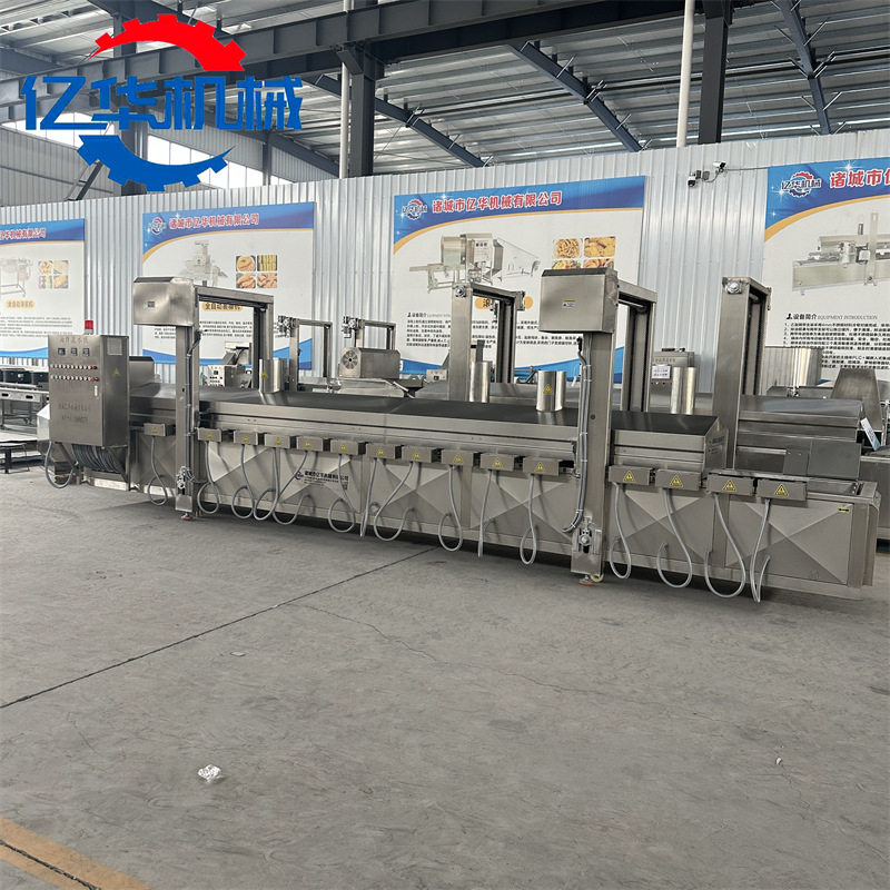 红薯条油炸机 地瓜条油炸全套设备 亿华菩提南瓜油炸流水线