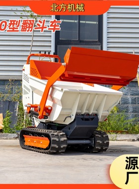 跨境出口智利北方500迷你型Dumper 燃油款站立式前卸式小型翻斗车