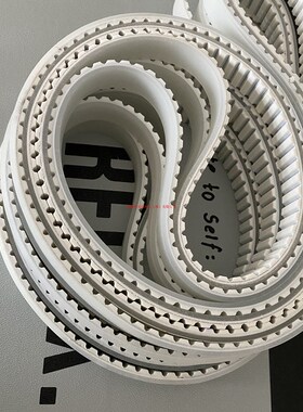 生产高力威四边磨同步带25AT10-1970+3PU白色聚氨酯环形同步带