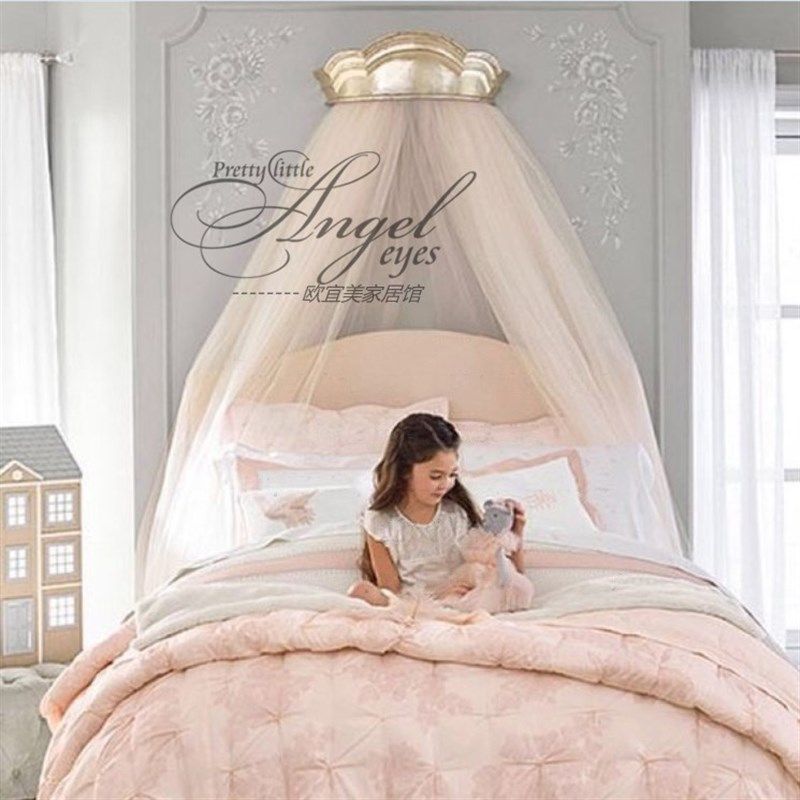 美式实木雕花床幔架 实木雕刻贴金箔床冠  颜色可定制,住宅家具,床幔,淘宝优惠券,粉丝福利购,淘宝优惠卷