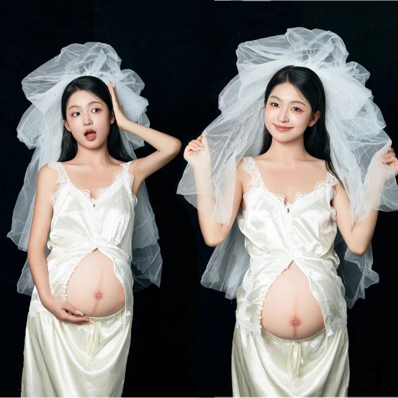 新款孕妇室内拍照服装小清新蕾丝吊带裙孕妈咪大肚照写真摄影套装,孕妇装/孕产妇用品/营养,影楼服装,淘宝优惠券,粉丝福利购,淘宝优惠卷