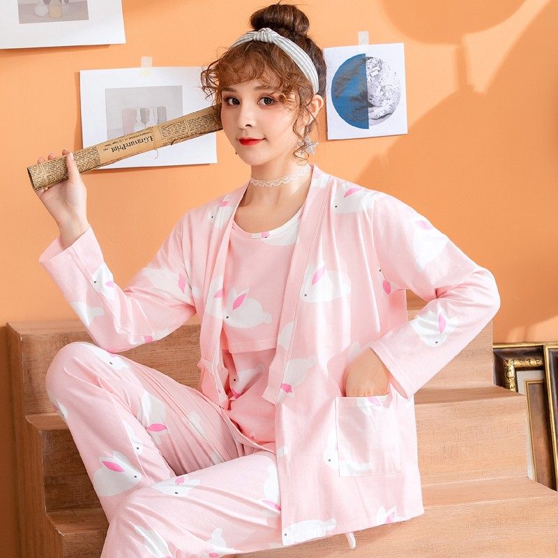 月子服春秋季纯棉产后三件套装产妇喂奶期哺乳衣怀孕期孕妇睡衣女,孕妇装/孕产妇用品/营养,家居服套装,淘宝优惠券,粉丝福利购,淘宝优惠卷