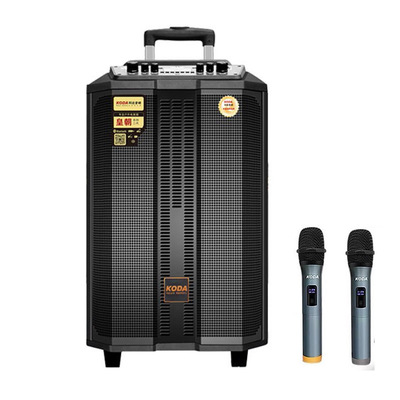 科达专业广场舞移动拉杆音箱户外直播无线话筒便携大功率唱歌音响