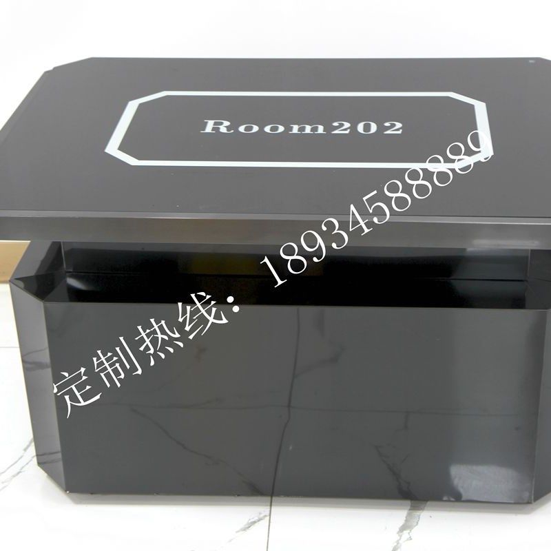 新款不锈钢黑钛KTV茶几酒吧台桌椅组合慢摇吧卡座会所散台桌定制