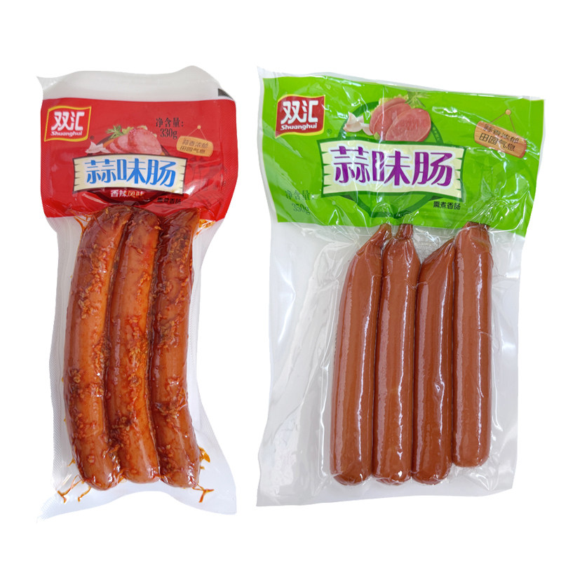 双汇蒜味肠香辣风味香肠即食小吃