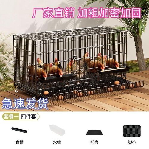 鸡笼子加粗自动滚蛋折叠大号家用养殖笼鸭笼狗笼鹅笼加固厂家直发