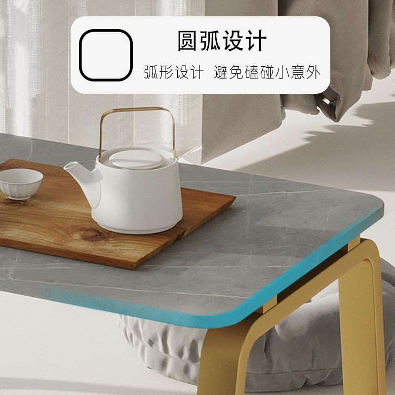 飘窗小桌窗轻奢炕桌家用茶几网红阳台榻榻米茶桌岩板茶几子台炕台