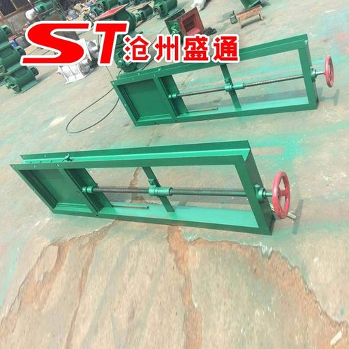 现货 500x500手动插板阀 碳钢料仓插板阀 304不锈钢手动闸板阀