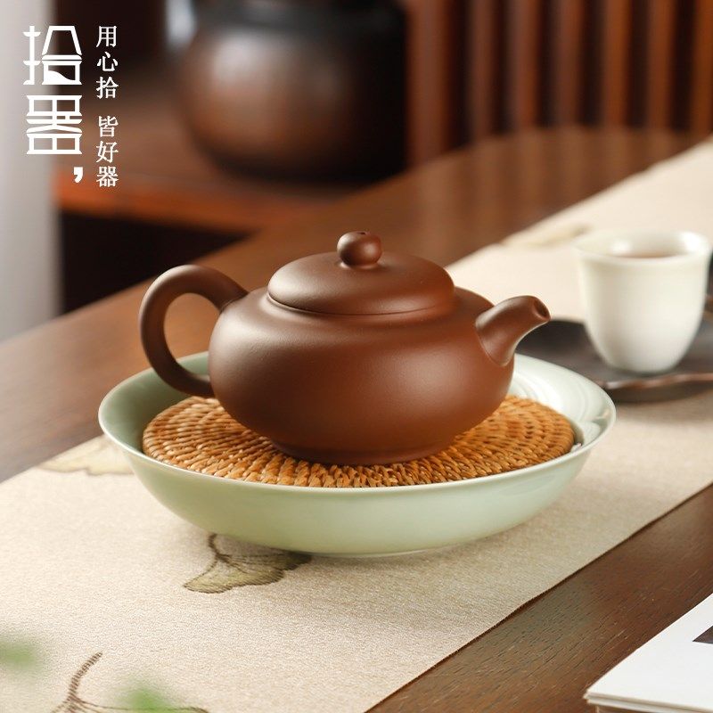 陶瓷简约丝瓜络藤垫壶承干泡台茶盘储水养壶底座茶承壶托茶道零配,餐饮具,茶道/零配,淘宝优惠券,粉丝福利购,淘宝优惠卷
