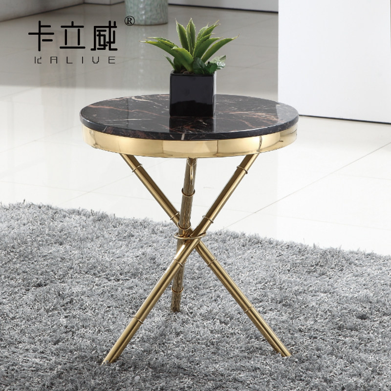 意式轻奢钛金小茶几角几现简约沙发边几角几大理石边几,住宅家具,角几/边几,淘宝优惠券,粉丝福利购,淘宝优惠卷