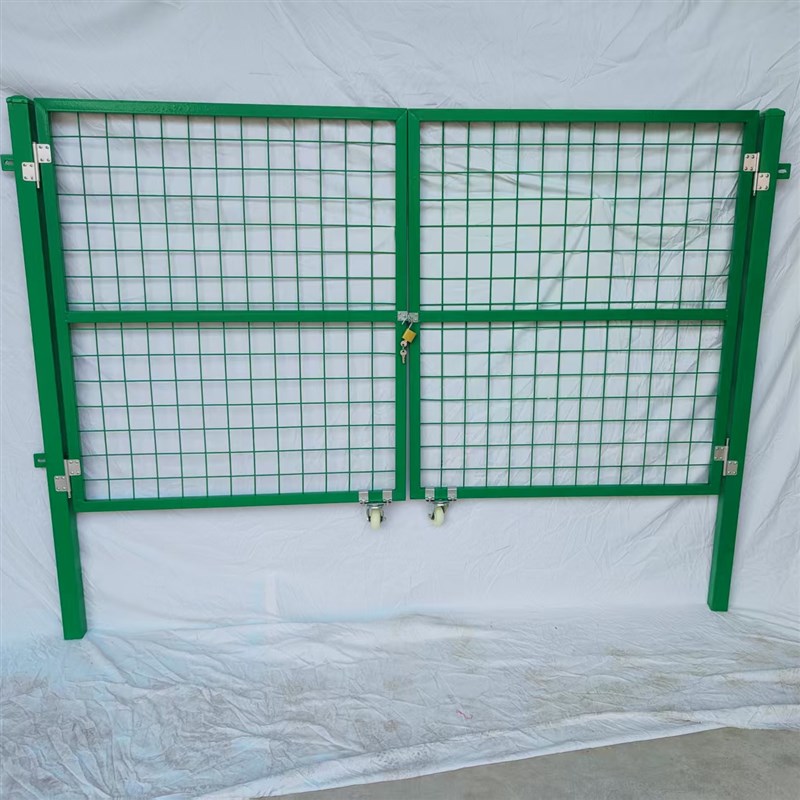 加厚铁丝网门简易围栏门栅栏门户外围栏门菜园果园单门养殖双开门