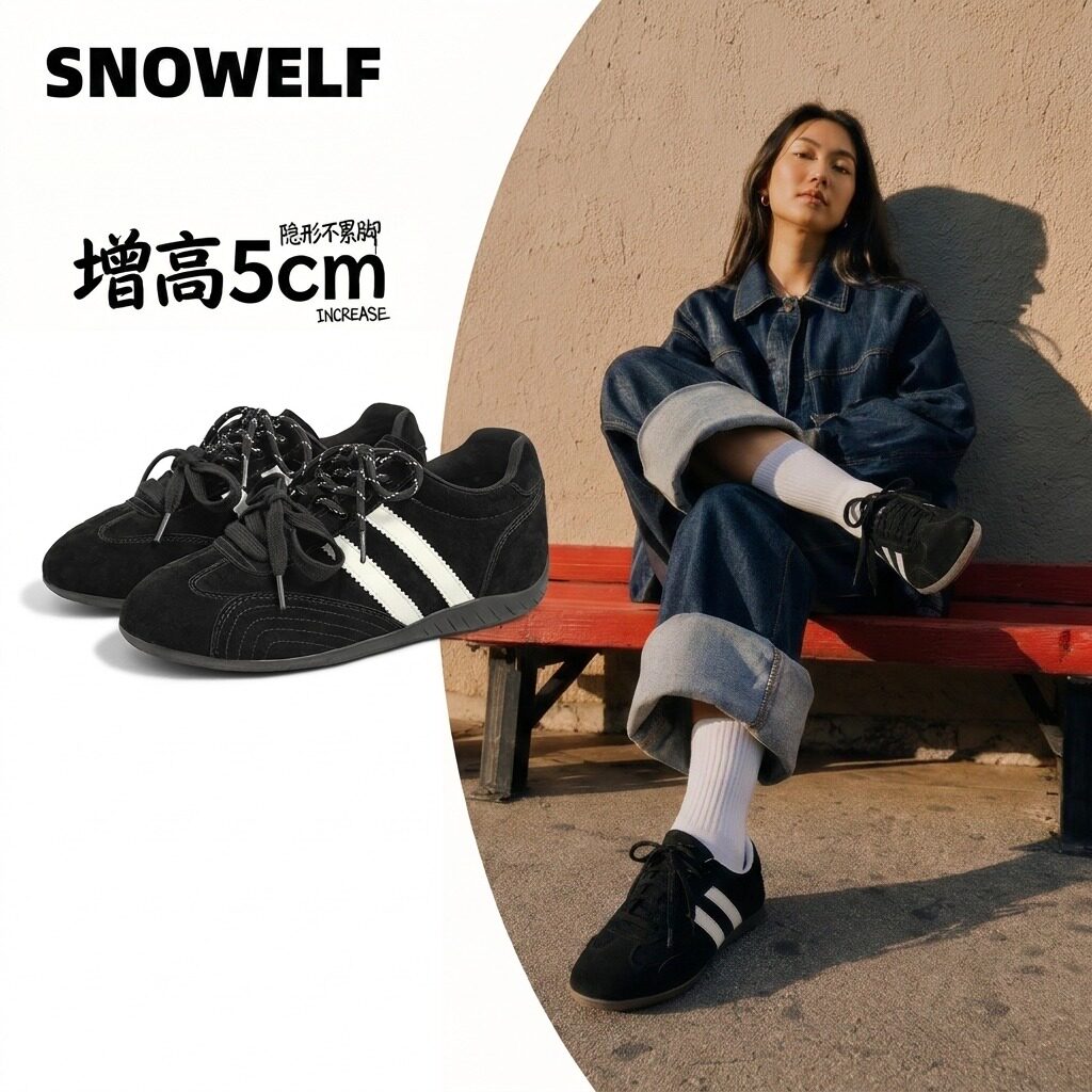 孙千同款德训鞋女超好看秋冬穿搭