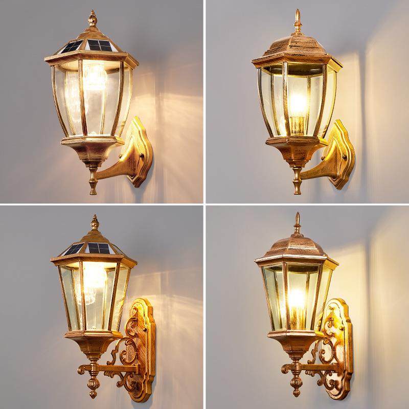 庭院壁灯户外花园别墅大门柱子两侧防水太阳能室外玄关壁挂外墙灯,家装灯饰光源,景观庭院灯饰,淘宝优惠券,粉丝福利购,淘宝优惠卷