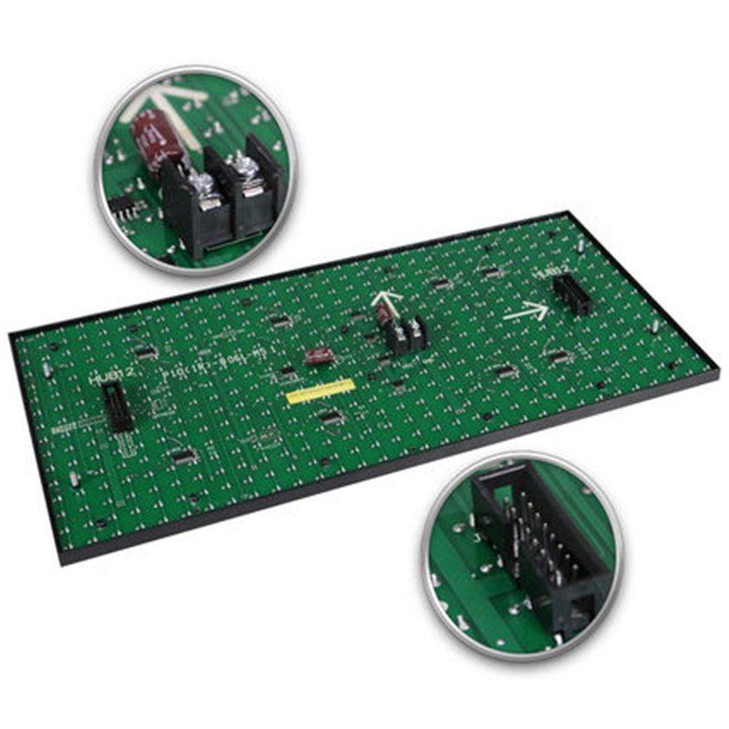 P10单红单元板 P10半户外直插 高亮led广告显示屏电子屏 工程