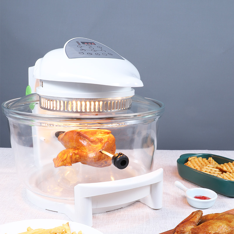 创选可视化家用空气炸锅全自动新款多功能智能无油大容量可视光波