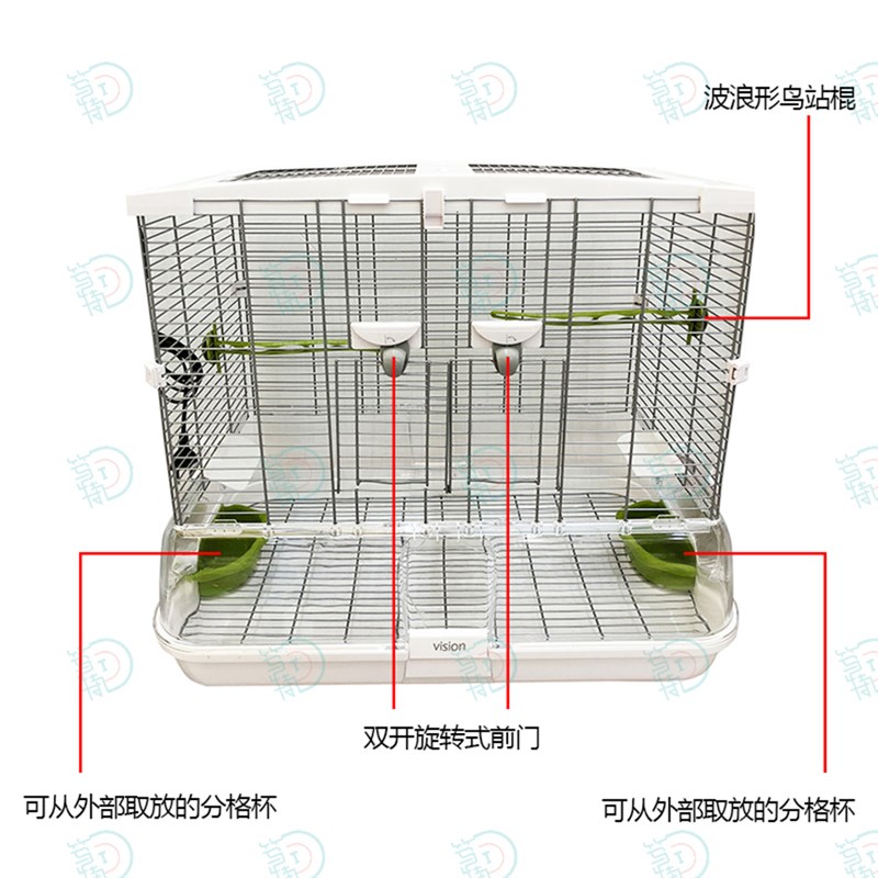 哈根鹦鹉笼豪华大号别墅金属不锈钢鹦鹉笼虎皮玄凤牡丹鸟笼大全