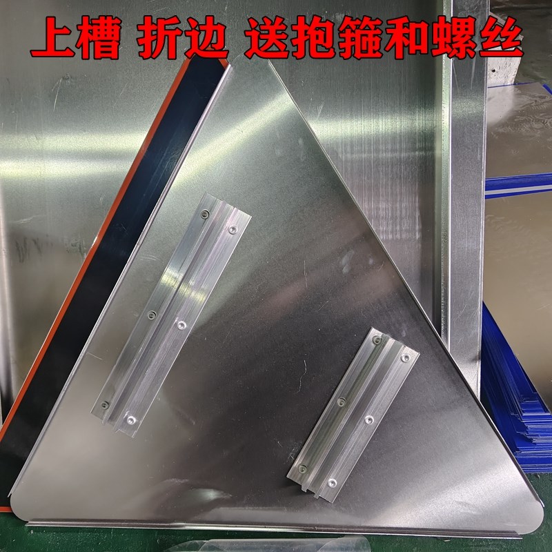 三角交通标志牌十字路口标识牌铝板反光膜反向弯指示YT型交叉道路