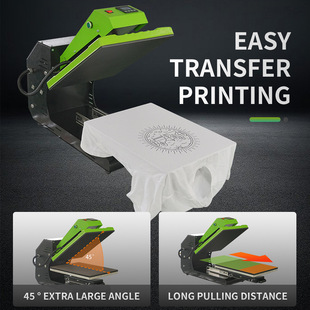 40*50lectric heatpress热压机T恤DTF图案转印机鼠标垫烫钻机压褶