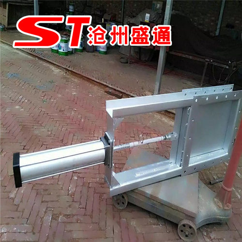 气动插板阀 不锈钢304气动闸阀 气动执行器插板阀 法兰阀