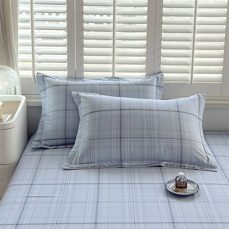 全棉100枕套一对装家用48x74cm男2023新款枕头套简约枕芯套