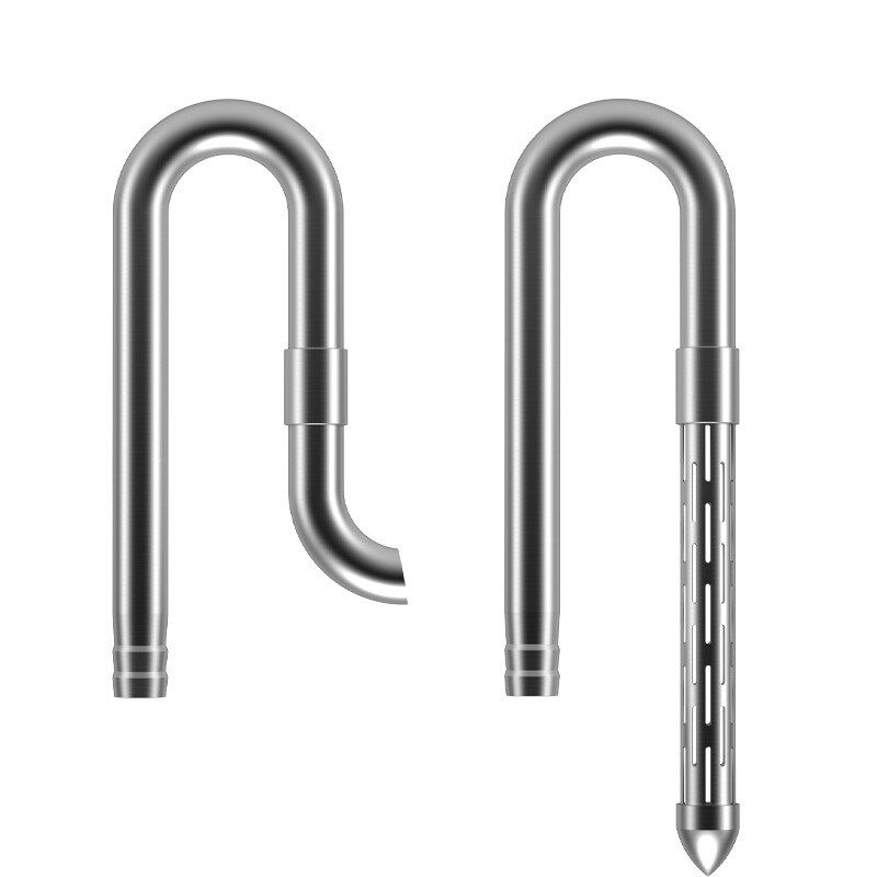 不锈钢进出水管鱼缸进出水组件微孔防吸鱼虾过滤配件