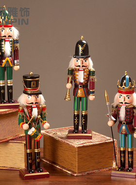风胡桃夹子木偶摆件创意儿童房间摆设装饰礼物