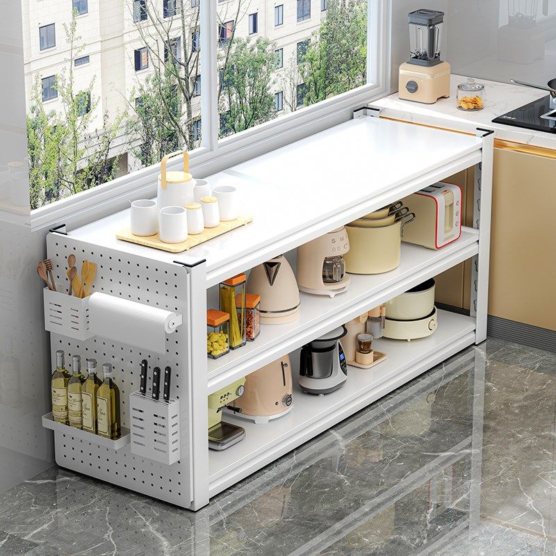 钢制厨房落地多层微波炉烤箱收纳架家用多功能储物架子货架,厨房/烹饪用具,微波炉置物架,淘宝优惠券,粉丝福利购,淘宝优惠卷