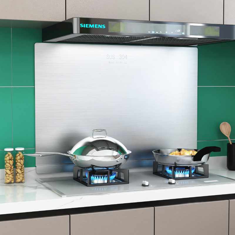 灶台挡油板厨房油烟机炒菜防油溅耐高温挡水火隔热挡板