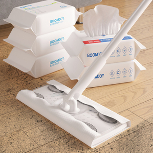 日本静电除尘一次性懒人拖把拖布专家用地板湿巾纸擦地清洁免手洗