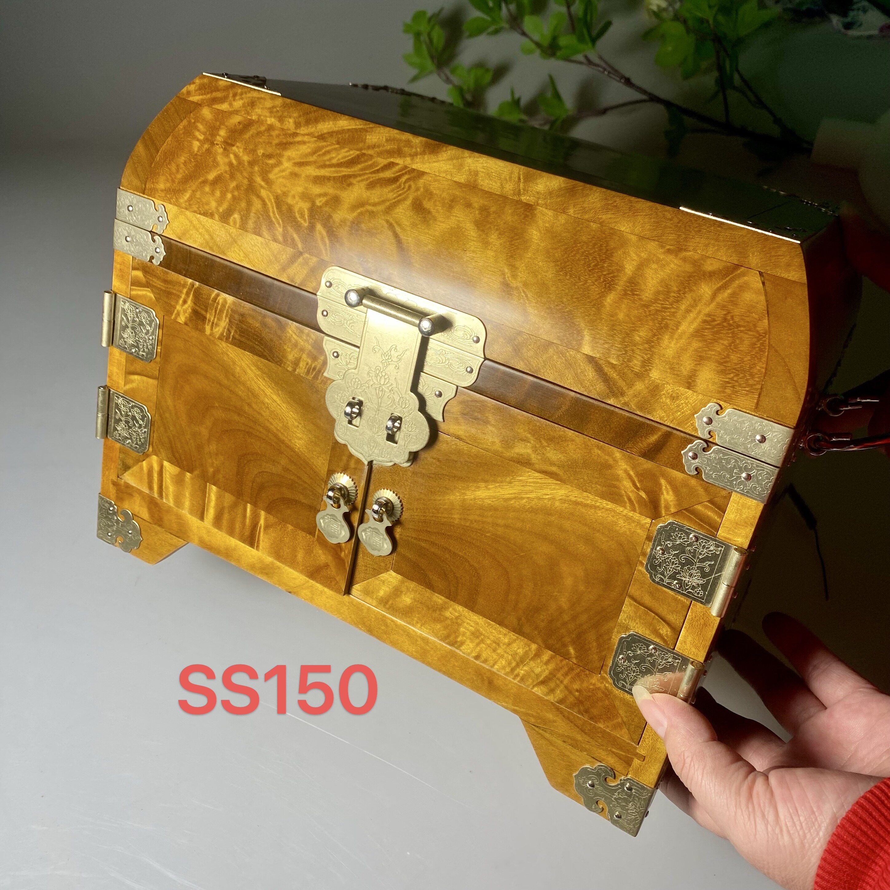 金丝楠木小叶桢楠实木首饰盒