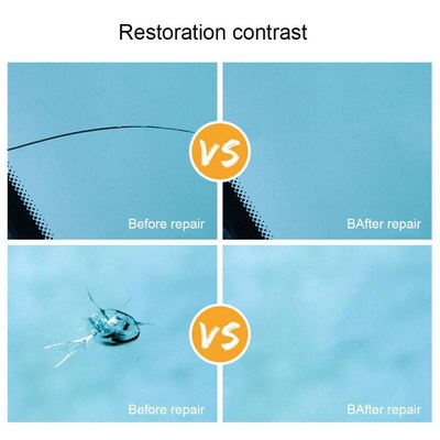 2pc Cracked Glass Repair,Car Windshield Cracked Restoration