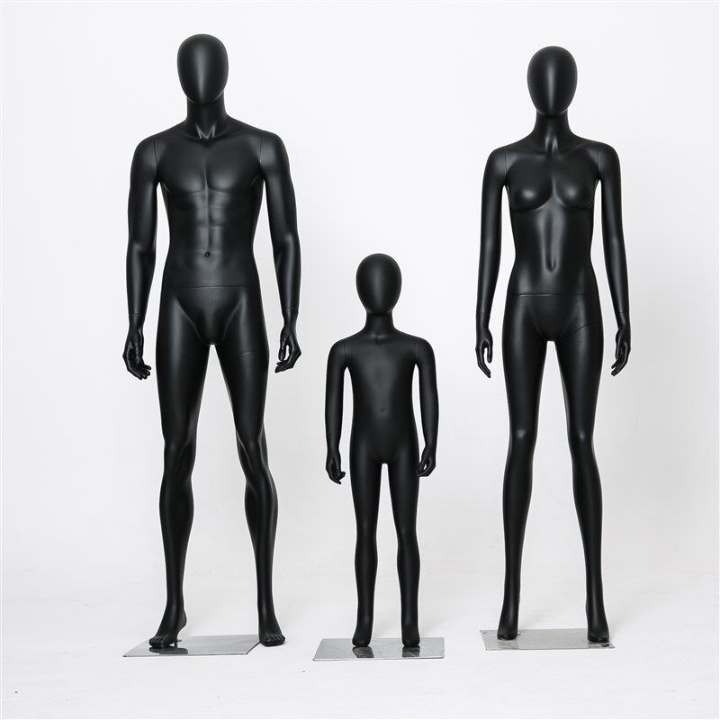 高档哑光服装店男女全身模特儿童模特半身人台模情侣亲子组合道具