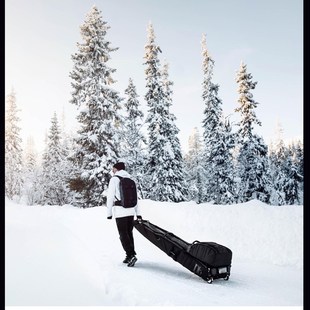 易毒[EXDO]W21 Db滑雪板包带轮单板板包大容量雪具包滑雪装备包