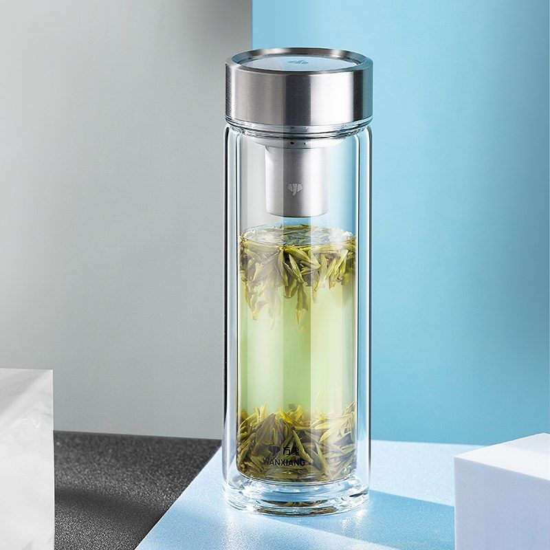 泡茶加厚双层隔热小巧男士高档透明办公,餐饮具,玻璃杯,淘宝优惠券,粉丝福利购,淘宝优惠卷