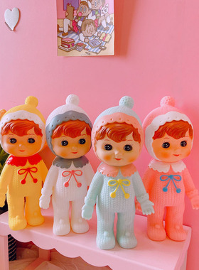 ns少女心复古昭和风娃娃 可爱简约房间摆设桌面摆件