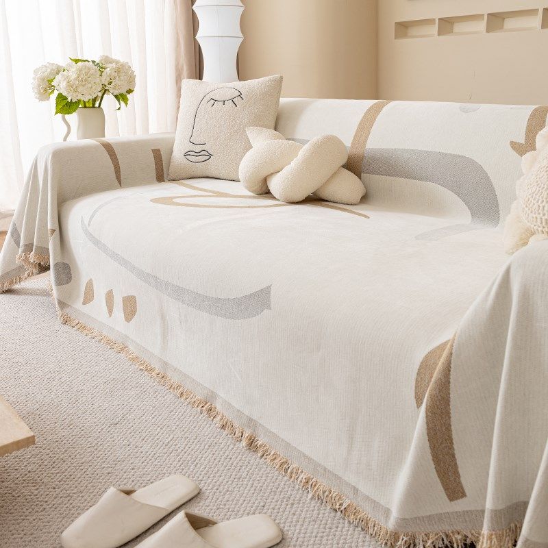 沙发盖布雪尼尔全盖简约现四季通用座垫ns风防猫抓沙发套罩巾,居家布艺,万能盖巾,淘宝优惠券,粉丝福利购,淘宝优惠卷