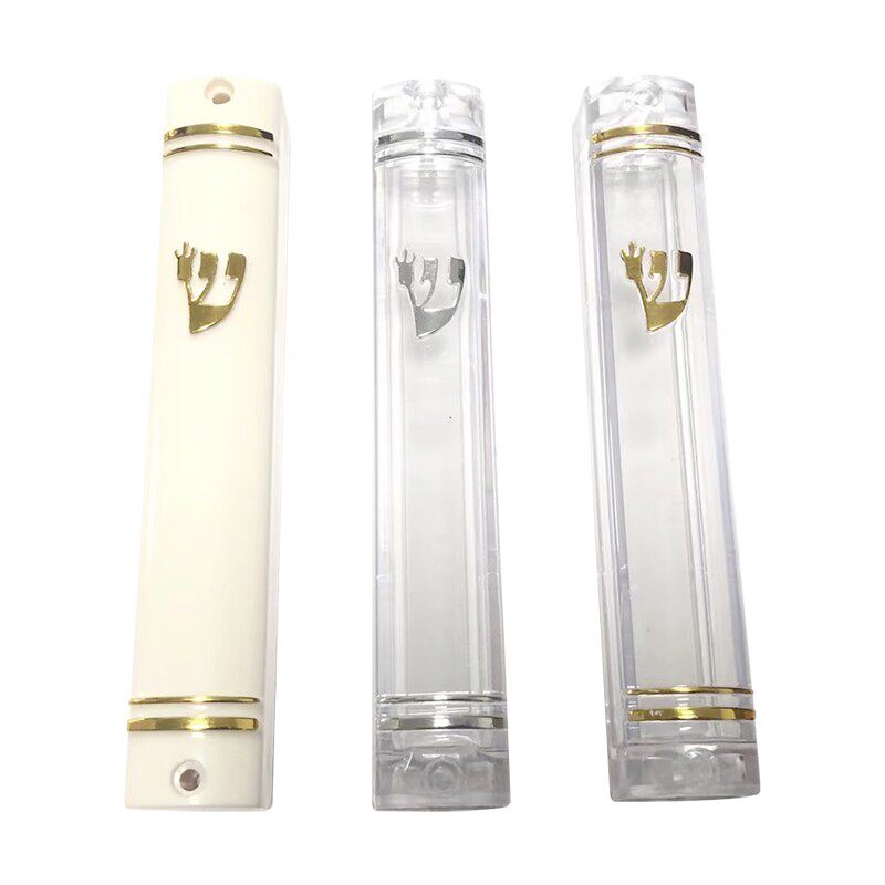 亚吊力圣卷门柱ezuzah 门色装饰品圆形以色列特克门楣贴饰